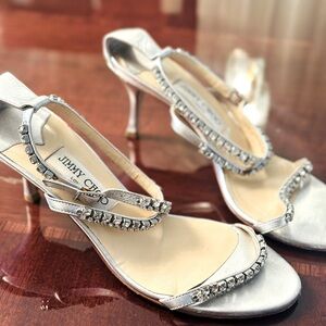 Jimmy Choi silver sandals